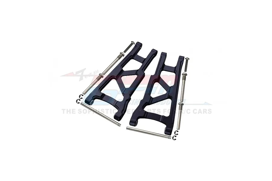 GPM Black Aluminium Front/Rear Lower Suspension Arms 2Pcs w/ Hardware image 144809