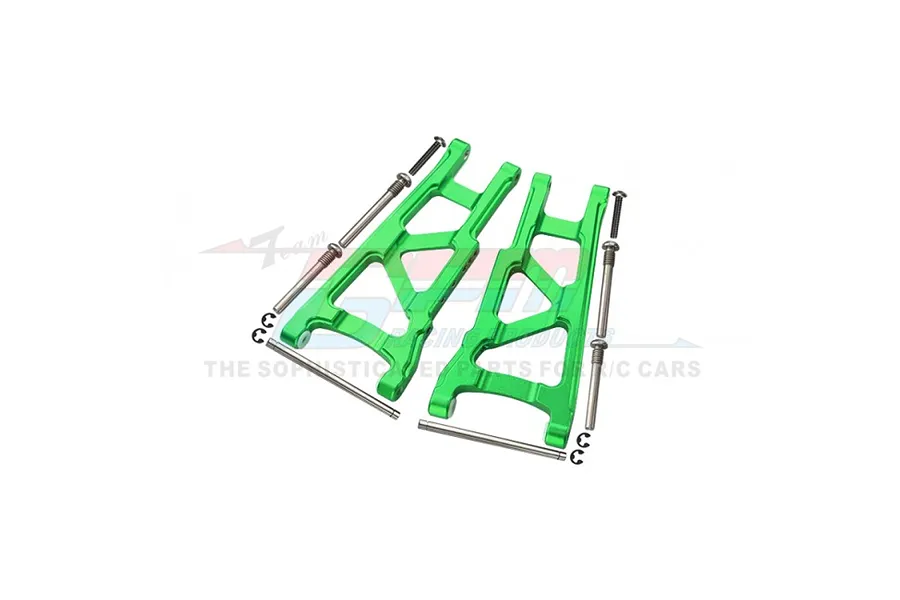 GPM Aluminium Front/Rear Lower Suspension Arms 2Pcs w/ Hardware - Green image 144811