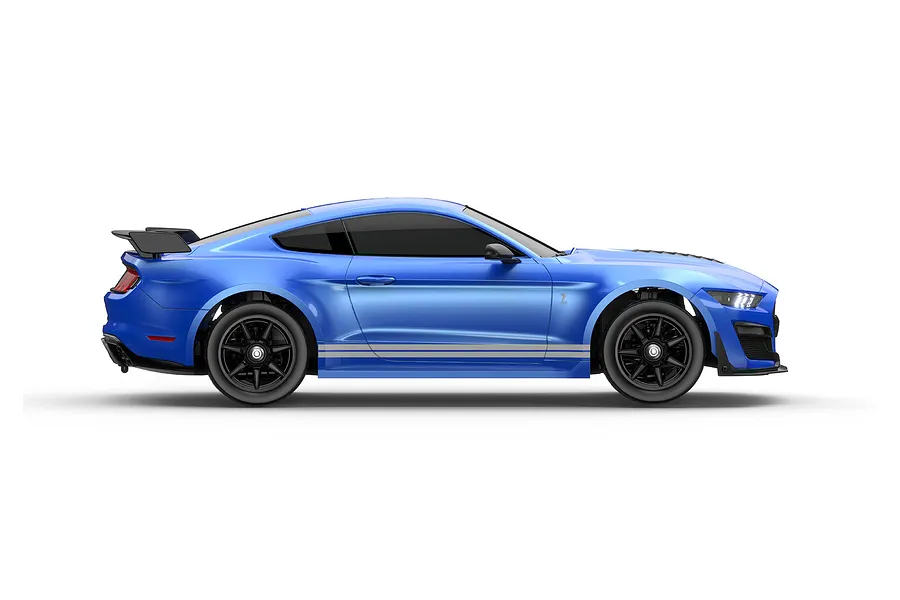 MJX RC Ford Mustang Shelby GT500 RC Car Electric Brushless 4WD 1/10 Scale RTR - Blue image 145062