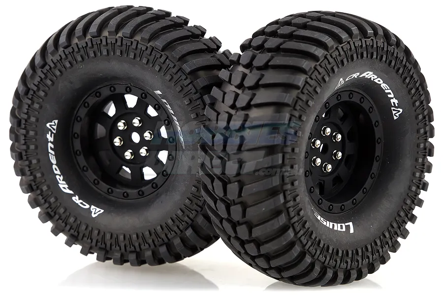 Louise 1.9&amp;quot; CR Ardent Tyres on Black 9 Spoke Rims - Glued Wheels 2Pcs image 14508
