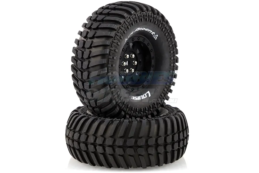 Louise 1.9&amp;quot; CR Ardent Tyres on Black 9 Spoke Rims - Glued Wheels 2Pcs image 14509