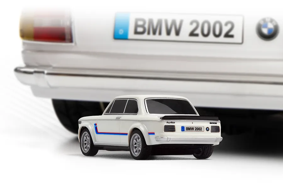 HPI Nano-TTR BMW 2002 Turbo RC Car Electric RWD 1/64 Scale RTR - White image 145101