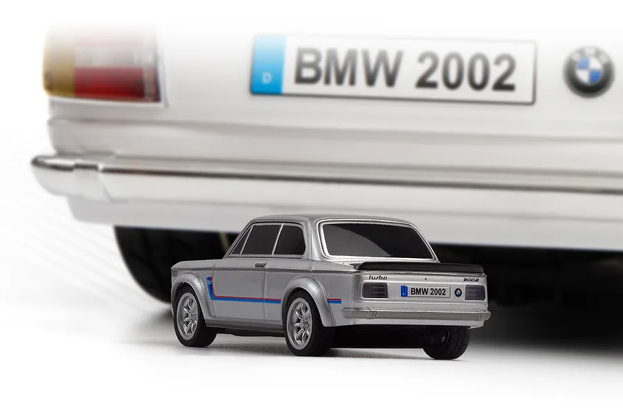 HPI Nano-TTR BMW 2002 Turbo RC Car Electric RWD 1/64 Scale RTR - Silver image 145113
