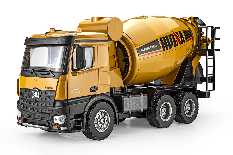 Huina Cement Mixer Truck RC Construction Vehicle Electric 4WD 1/14 Scale RTR image 145117
