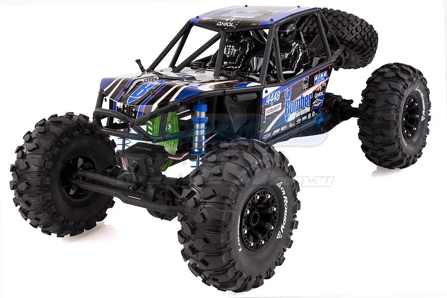 Louise 2.2&amp;quot; CR Rowdy Tyres on Black 8 Spoke Rims - Glued Wheels 2Pcs image 14549