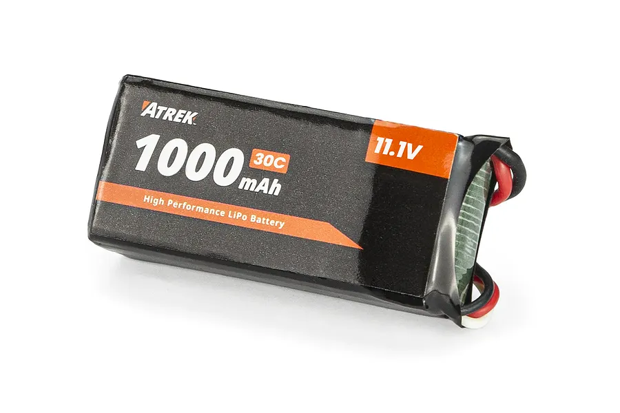 Atrek 11.1V 1000mAh 30C 3S Soft Case LiPo Battery image 145578