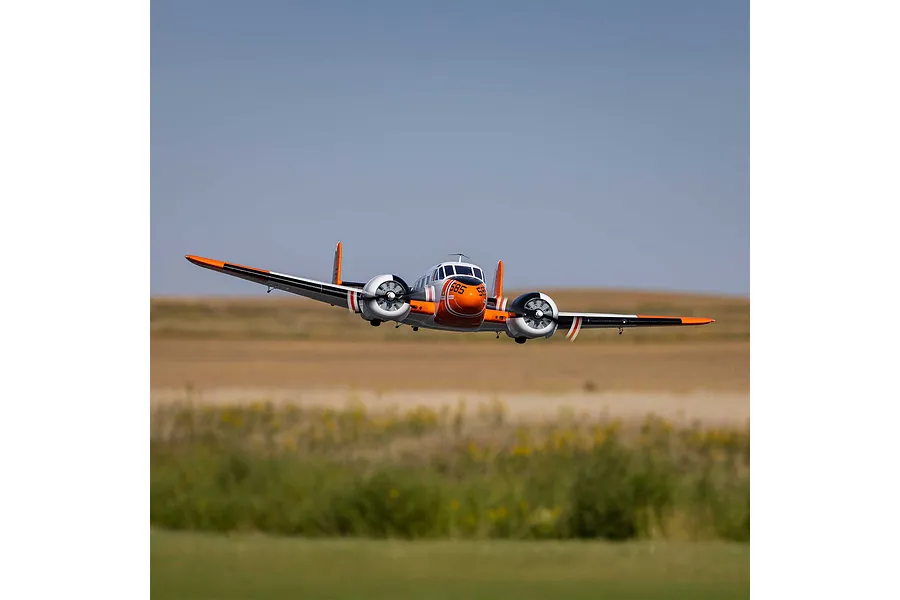 E-Flite RC Plane Beechcraft D18/RC-45J 1.5m Trainer BNF Basic with AS3X+ and Safe Select Technology image 145633