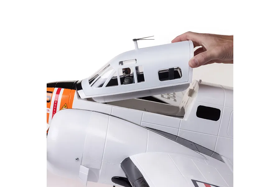 E-Flite RC Plane Beechcraft D18/RC-45J 1.5m Trainer BNF Basic with AS3X+ and Safe Select Technology image 145644