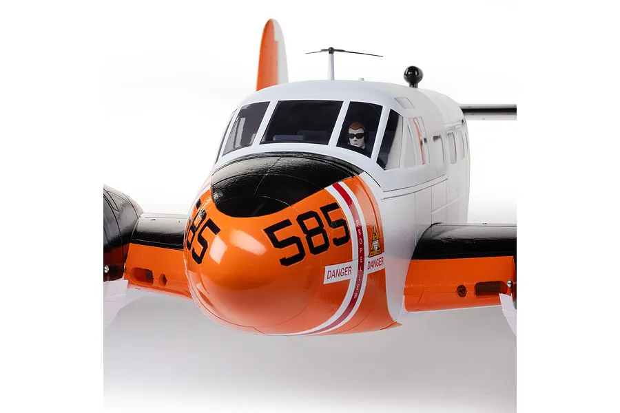 E-Flite RC Plane Beechcraft D18/RC-45J 1.5m Trainer BNF Basic with AS3X+ and Safe Select Technology image 145647