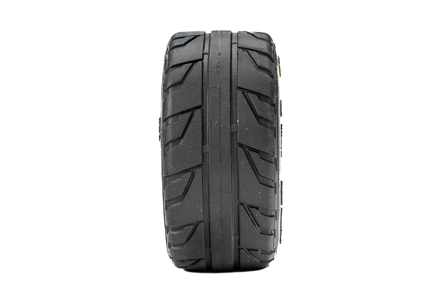 Pro-Line 1/16 Vector Front &amp;amp; Rear Tyres on Black Split Six Rims - Glued Wheels 4Pcs image 3