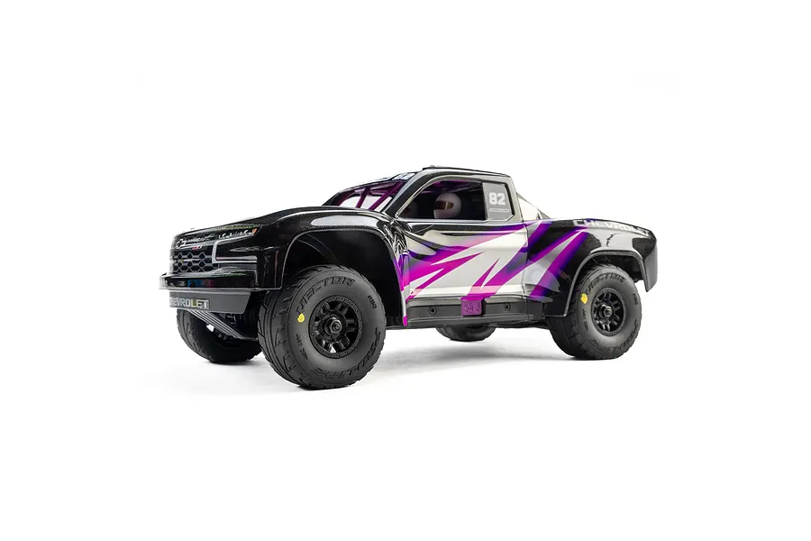 Pro-Line 1/16 Vector Front &amp;amp; Rear Tyres on Black Split Six Rims - Glued Wheels 4Pcs image 8