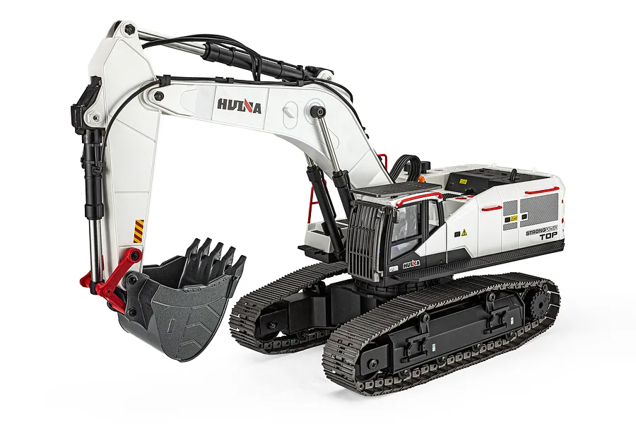 Huina 1594-W RC Excavator Electric Tracked 1/14 Scale RTR - White image 145796