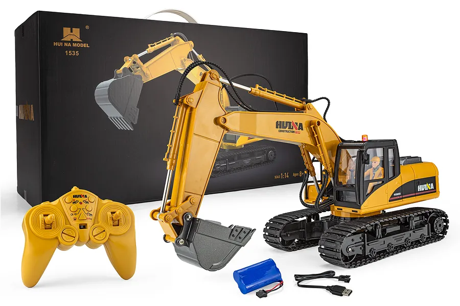 Huina 1535 RC Excavator Electric Tracked 1/14 Scale RTR image 145873