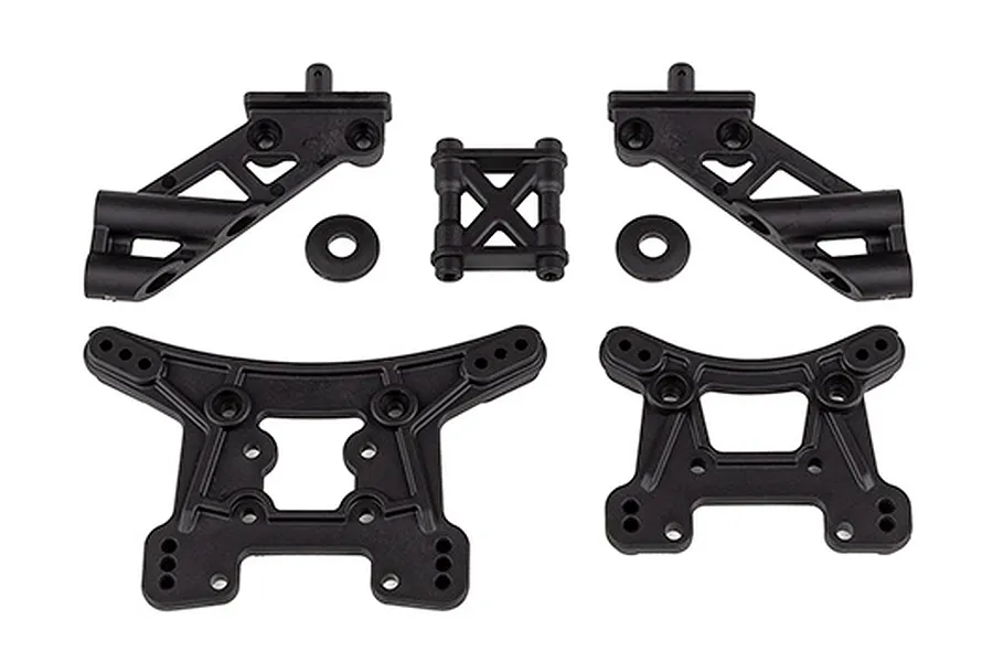 Team Associated Front and Rear Shock Towers with Wing Mounts Set image 145966