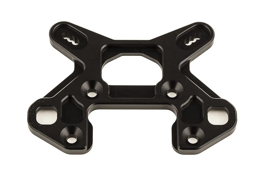 Team Associated Aluminium 26.5mm (8 Degree) Front Shock Tower - Black image 145968