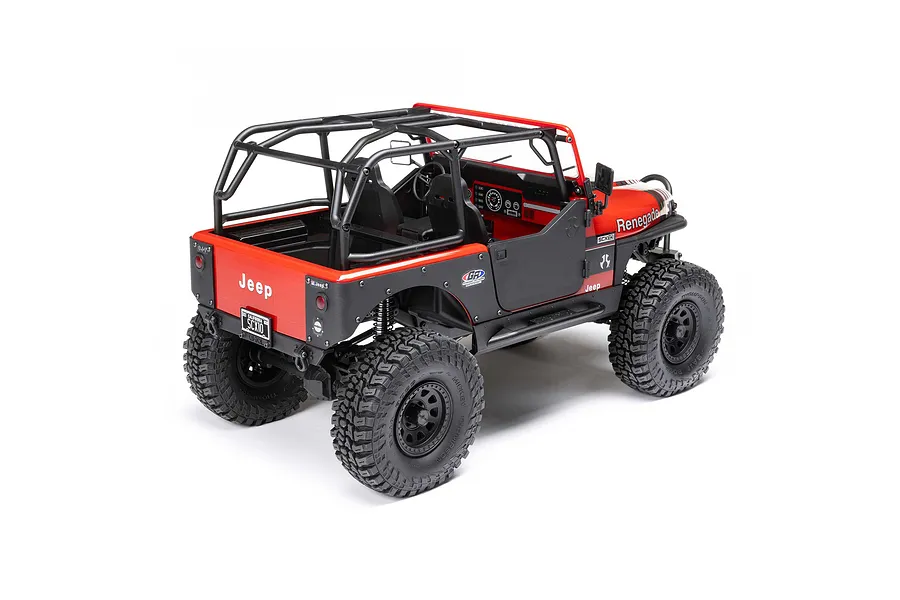 Axial SCX10 III Jeep CJ-7 V2 RC Rock Crawler Electric 4WD 1/10 Scale RTR - Red image 146143