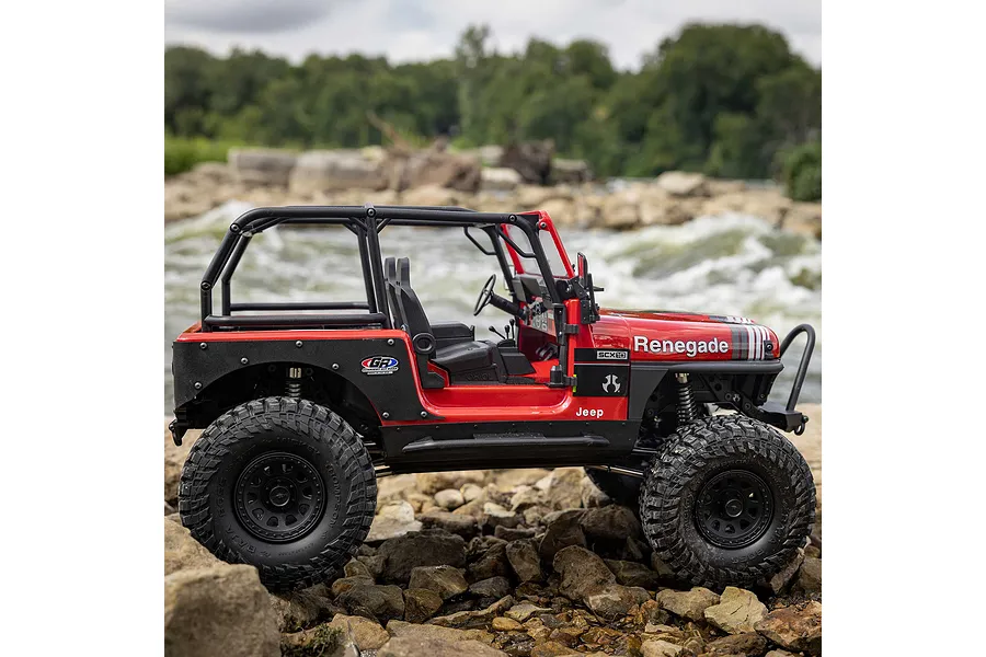 Axial SCX10 III Jeep CJ-7 V2 RC Rock Crawler Electric 4WD 1/10 Scale RTR - Red image 146154