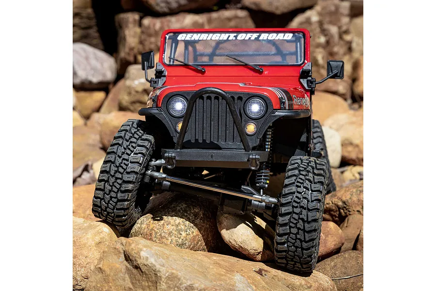 Axial SCX10 III Jeep CJ-7 V2 RC Rock Crawler Electric 4WD 1/10 Scale RTR - Red image 146155