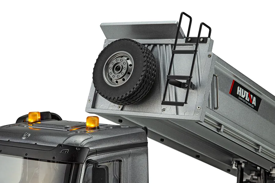 Huina 1536-Pro RC Dump Truck Electric 4WD 1/14 Scale RTR - Grey image 146212