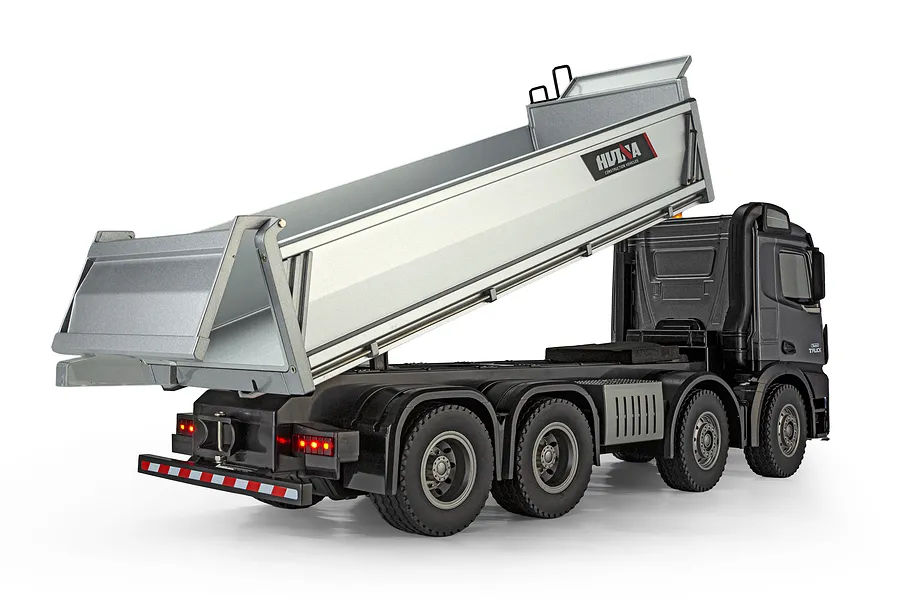 Huina 1536-Pro RC Dump Truck Electric 4WD 1/14 Scale RTR - Grey image 146214