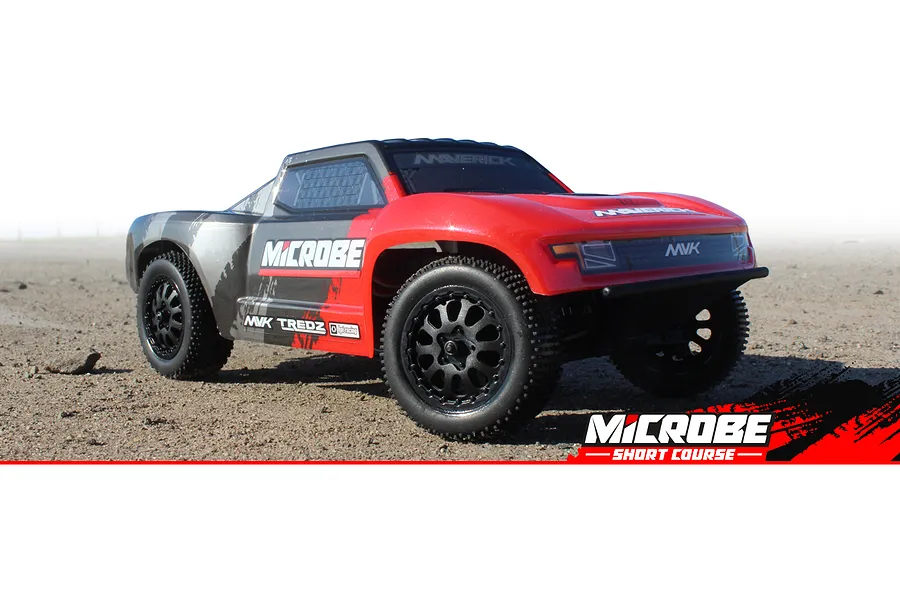 Maverick MiCROBE SC RC Short Course Truck Electric 2WD 1/24 Scale RTR - Red image 146500