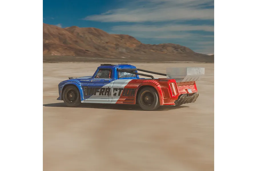 ARRMA Infraction 223S RC Drift Truck Electric Brushless 4WD 1/8 Scale RTR - Blue image 146687