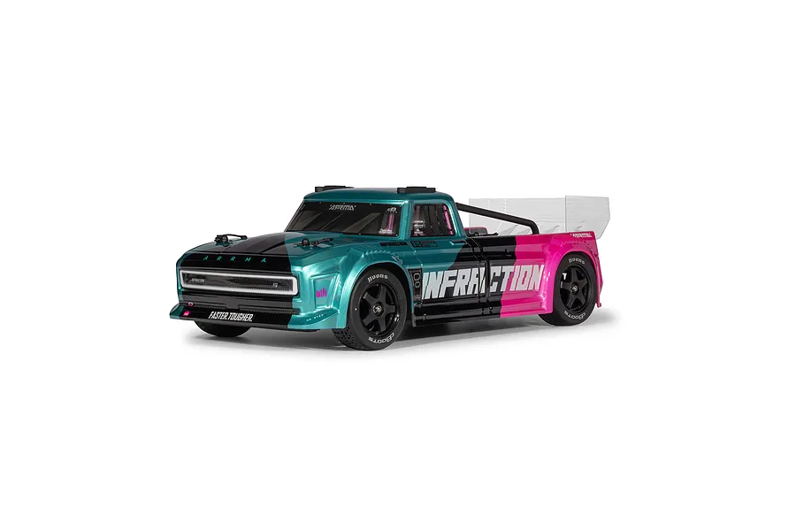 ARRMA Infraction 223S RC Drift Truck Electric Brushless 4WD 1/8 Scale RTR - Teal image 146707