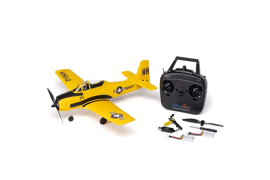 HobbyZone RC Plane T-28 Torjan 450mm RTF Basic with AS3X+ and Safe Select Technology image 146727