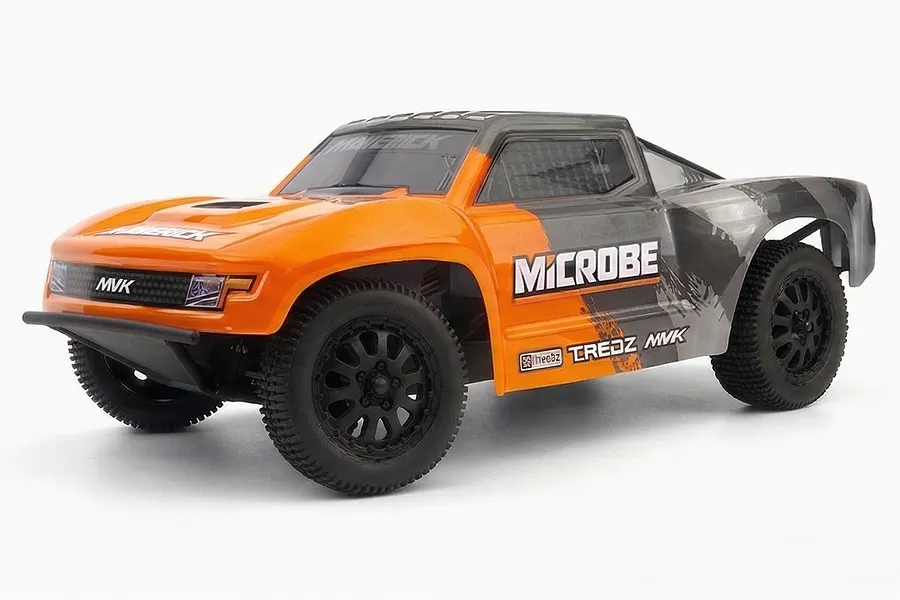 Maverick MiCROBE SC RC Short Course Truck Electric 2WD 1/24 Scale RTR - Orange image 146787