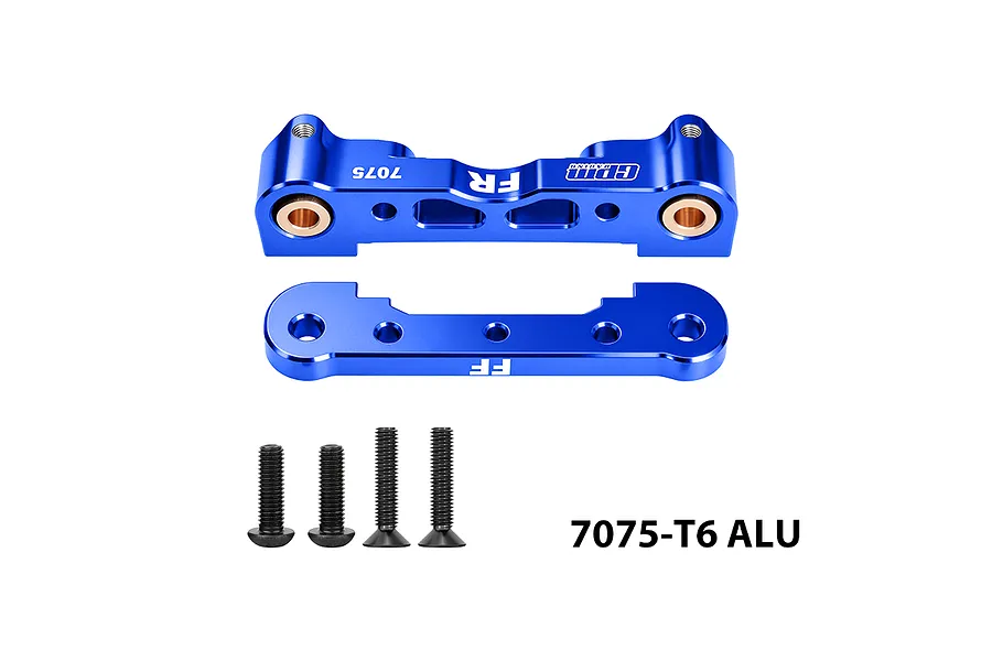 GPM Aluminium Front Lower Suspension Mounts 2Pcs - Blue image 146810