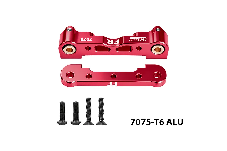 GPM Aluminium Front Lower Suspension Mounts 2Pcs - Red image 146811