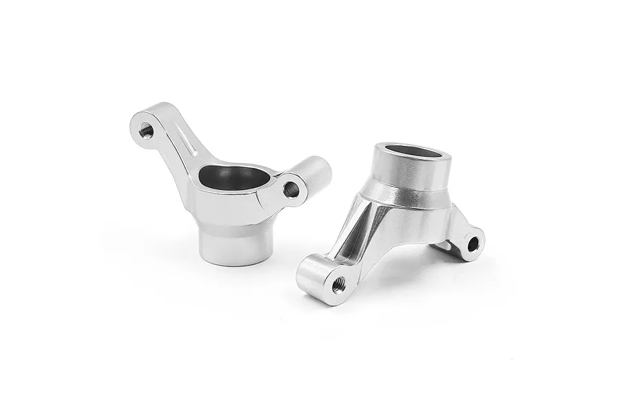 Yeah Racing Aluminium 2 Degree Toe-In Rear Hub Set 8Pcs - Silver image 2