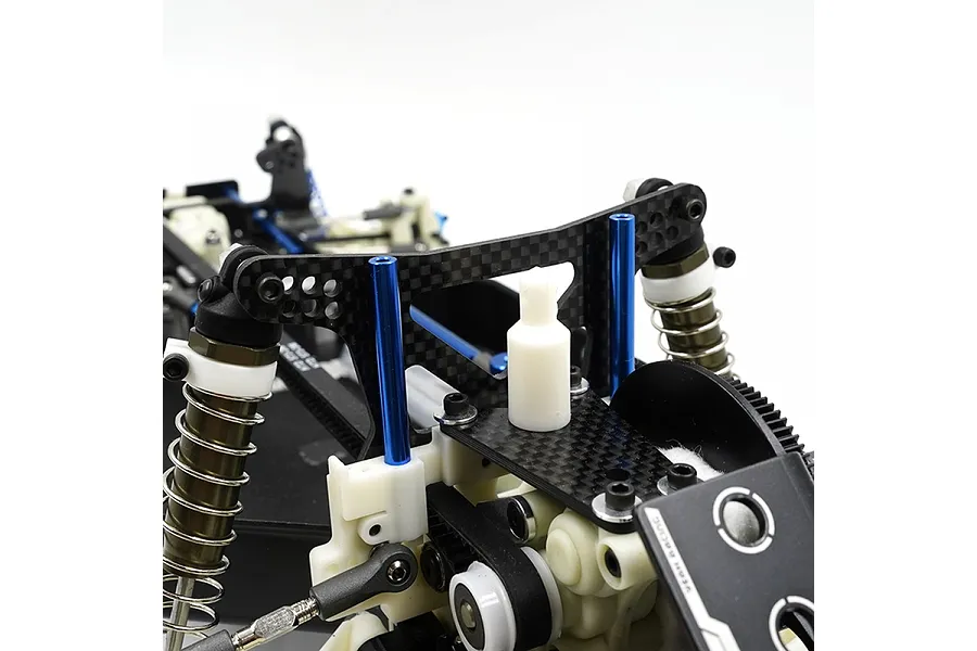 Yeah Racing Carbon Fibre Front and Rear Shock Towers 2Pcs image 3