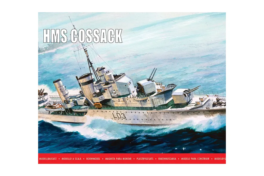 Airfix 1/600 HMS Cossack Destroyer Scaled Plastic Model Kit image 147089