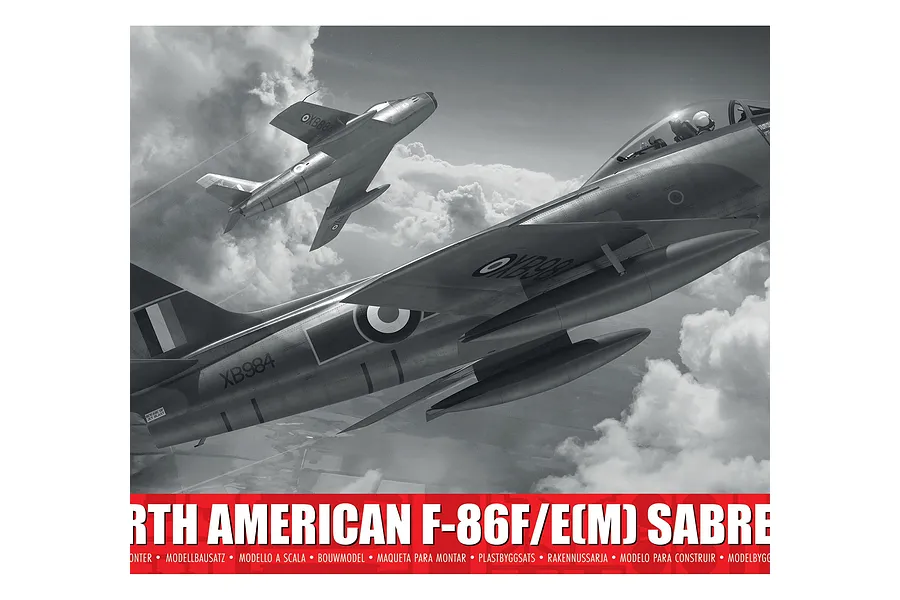 Airfix 1/72 North American F-86F/E(M) Sabre Scaled Plastic Model Kit image 1