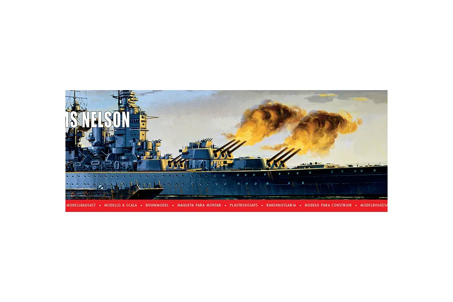 Airfix 1/600 HMS Nelson Battleship Scaled Plastic Model Kit image 1
