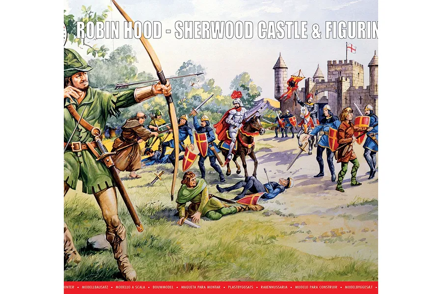 Airfix 1/76 Robin Hood - Sherwood Castle &amp;amp;amp; Figures Scaled Plastic Model Kit image 147139