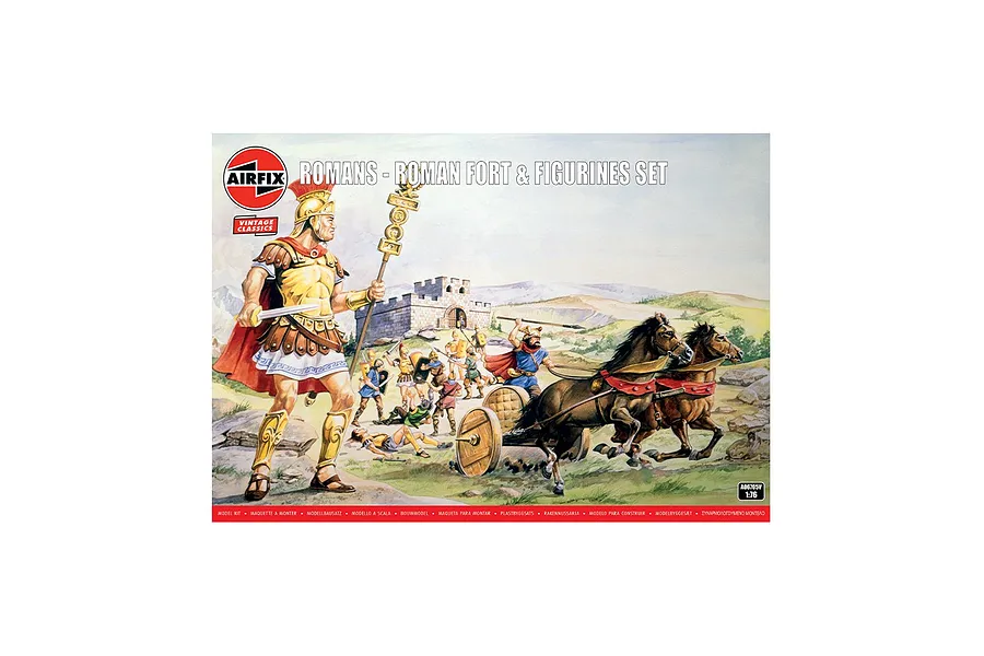 Airfix 1/76 Roman Fort &amp;amp;amp; Figurines Scaled Plastic Model Kit image 147141