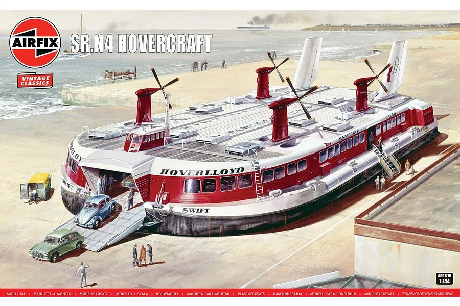 Airfix 1/144 SR.N4 Hovercraft Scaled Plastic Model Kit image 147146