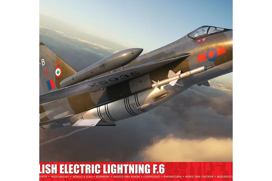 Airfix 1/48 English Electric Lightning F.6 Fighter Jet Scaled Plastic Model Kit image 147155