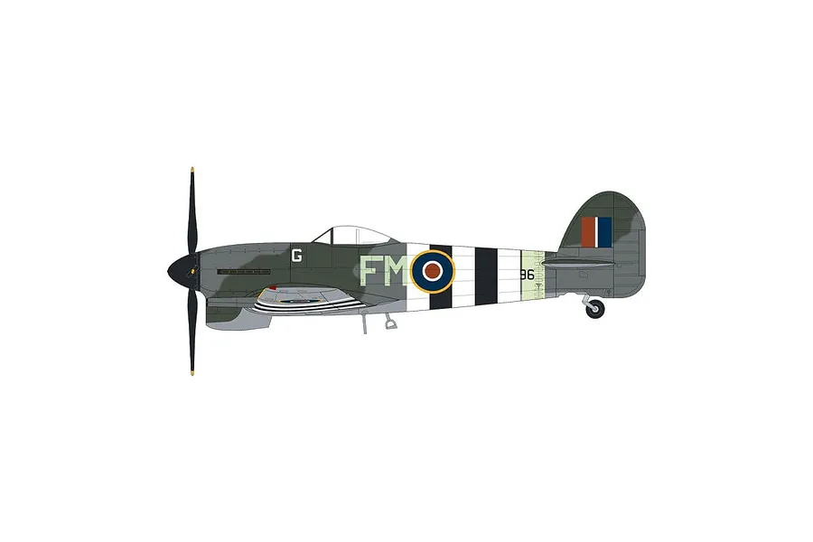 Airfix 1/72 Eurofighter Typhoon FGR.4 &amp;quot;Moggy&amp;quot; &amp;amp; Hawker Typhoon Mk.IB Scaled Plastic Model Kit - Twin Pack image 147183