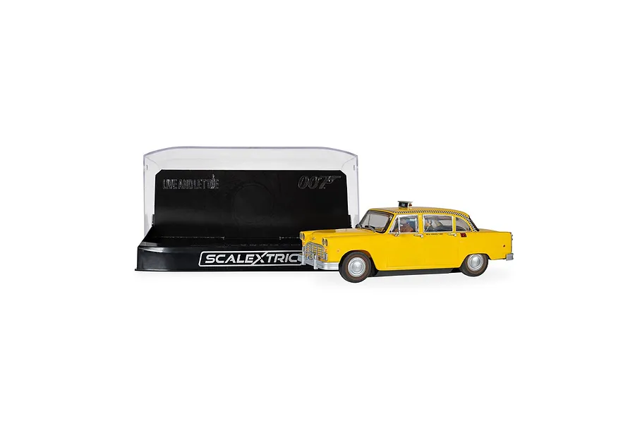 Scalextric 1/32 James Bond Checker Taxi Cab Live and Let Die Slot Car image 147252