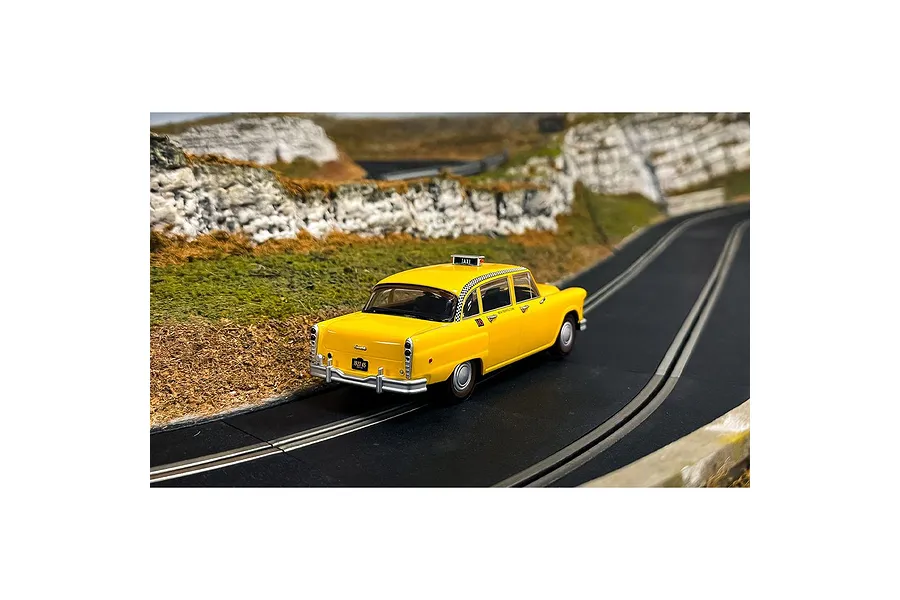 Scalextric 1/32 James Bond Checker Taxi Cab Live and Let Die Slot Car image 147256