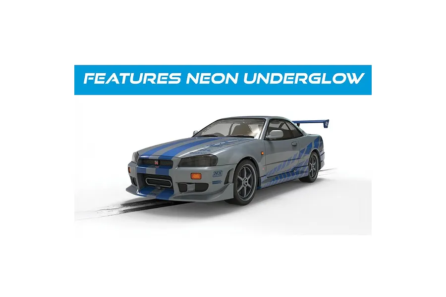 Scalextric 1/32 2Fast 2Furious Nissan R34 Skyline Slot Car image 1