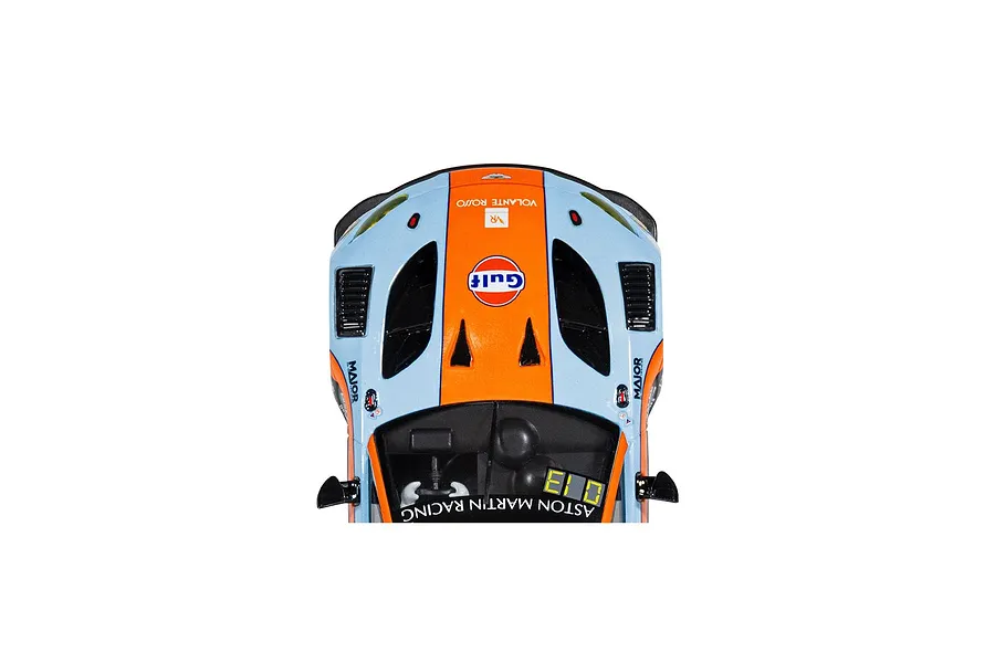 Scalextric 1/32 2025 Aston Martin GT3 Vantage Bathurst Slot Car - Gulf Edition image 147291