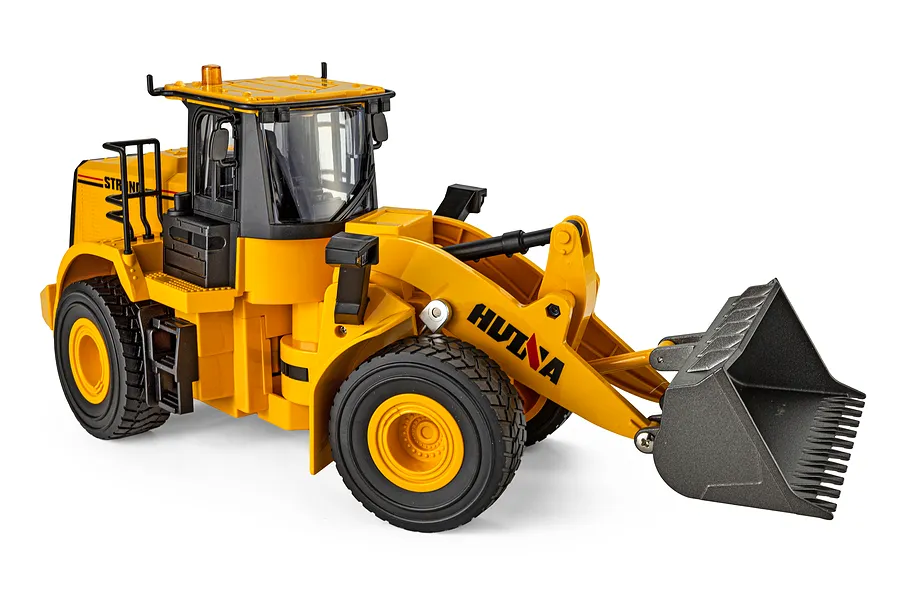 HuiNa 1552 RC Front Loader Electric 2WD 1/16 Scale RTR - Yellow image 147578
