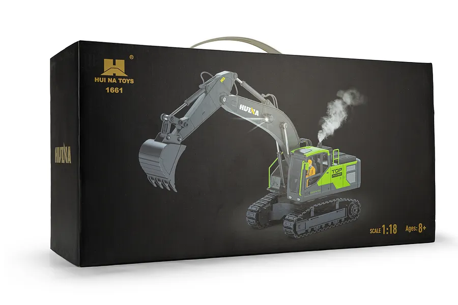 Huina 1661 Excavator RC Construction Vehicle Electric 1/18 Scale RTR image 147670