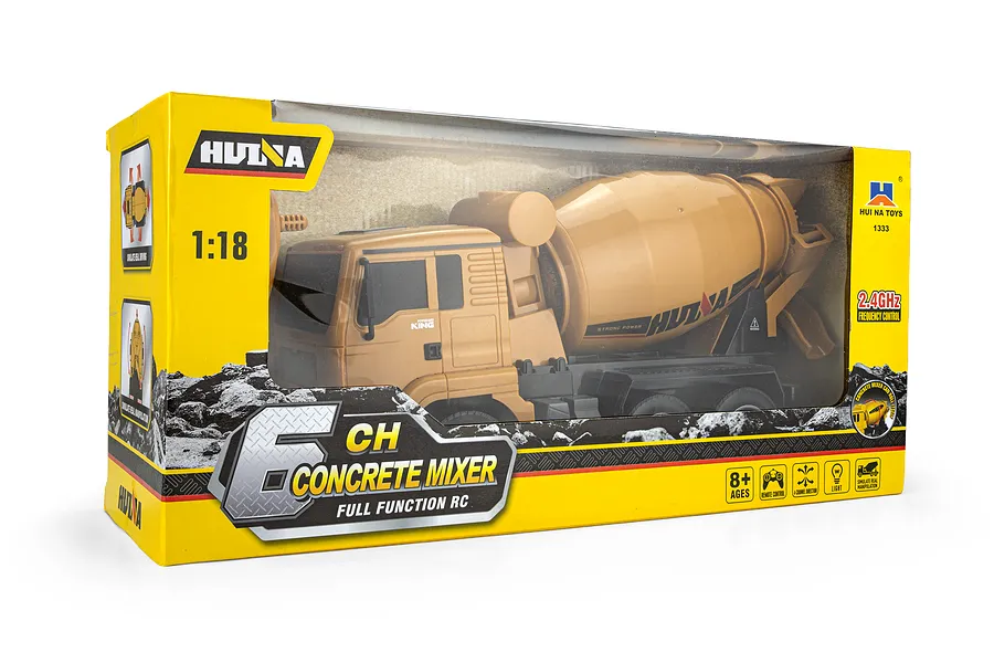HuiNa 1333 Cement Mixer RC Truck Electric 2WD 1/18 Scale RTR image 147716