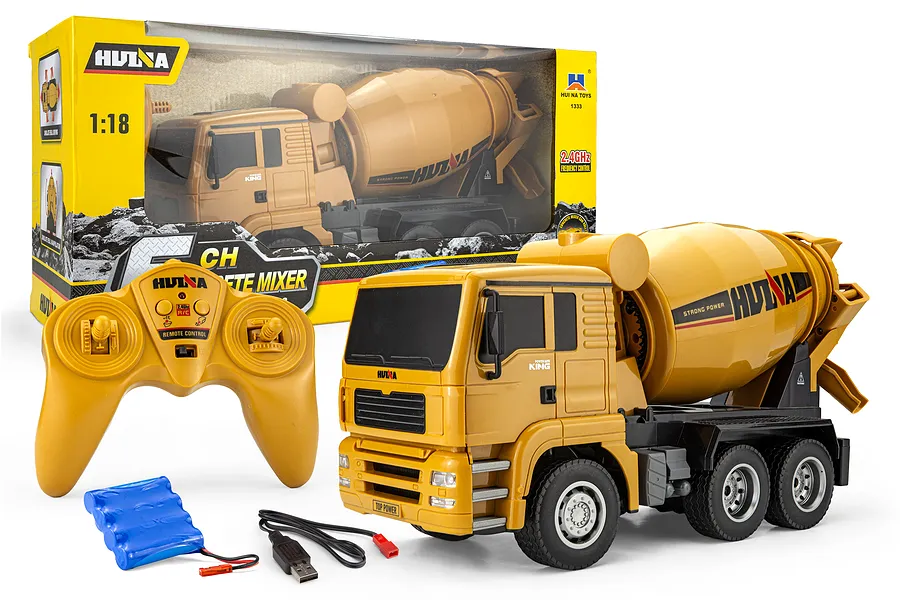 HuiNa 1333 Cement Mixer RC Truck Electric 2WD 1/18 Scale RTR image 147718