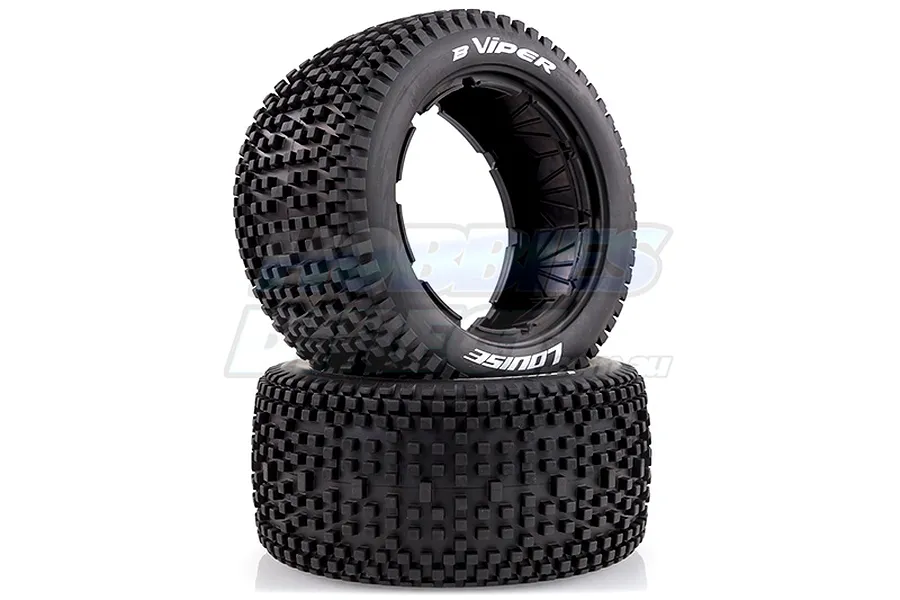 Louise 4.7/5.5&amp;quot; Baja 5B Rear B-Viper Tyres 2Pcs w/ Foams image 14780